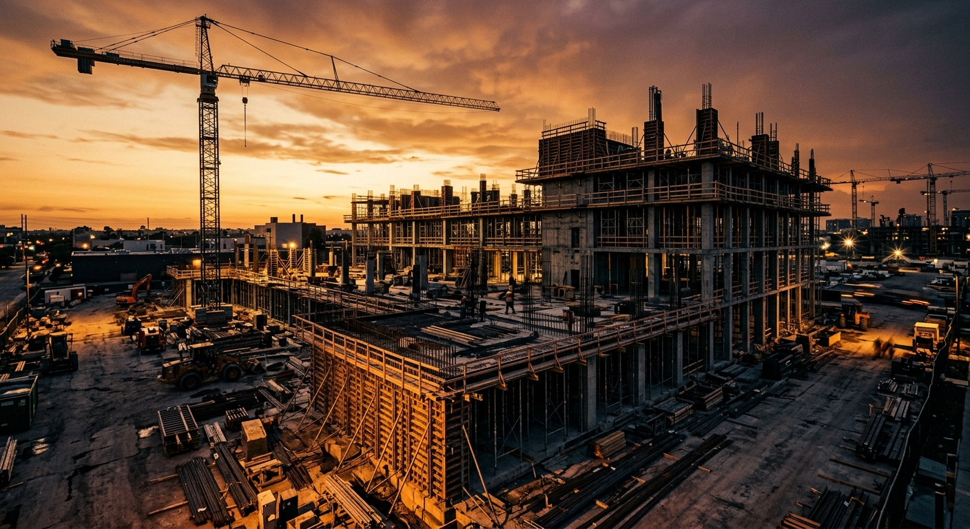 Obra de construcción, imagen de ejemplo